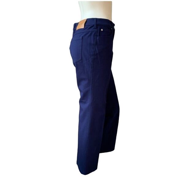 ESCADA Navy Blue Straight Leg Stretch Trousers Pants 42 - Picture 6 of 7